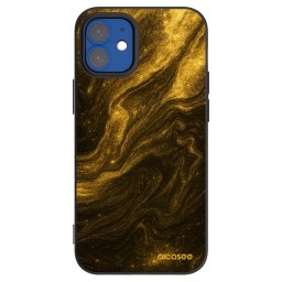 Fekete szilikon tok az alábbi mobiltelefonokra Apple iPhone 12 mini - Black