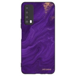 Fekete szilikon tok az alábbi mobiltelefonokra Huawei P Smart 2021 - Purple