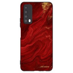 Fekete szilikon tok az alábbi mobiltelefonokra Huawei P Smart 2021 - Red