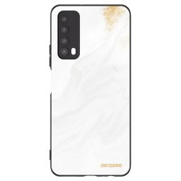 Fekete szilikon tok az alábbi mobiltelefonokra Huawei P Smart 2021 - White