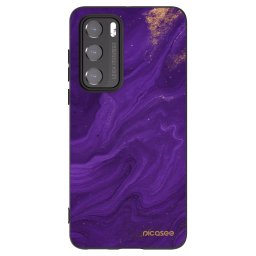 Fekete szilikon tok az alábbi mobiltelefonokra Huawei P40 - Purple