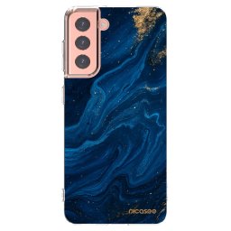 Átlátszó szilikon tok az alábbi mobiltelefonokra Samsung Galaxy S21 5G G991B - Blue