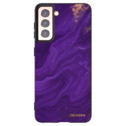 Fekete szilikon tok az alábbi mobiltelefonokra Samsung Galaxy S21 5G G991B - Purple