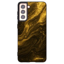 Fekete szilikon tok az alábbi mobiltelefonokra Samsung Galaxy S21 5G G991B - Black