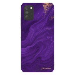 Átlátszó szilikon tok az alábbi mobiltelefonokra Xiaomi Poco M3 - Purple
