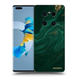 Átlátszó szilikon tok az alábbi mobiltelefonokra Huawei Mate 40 Pro - Green