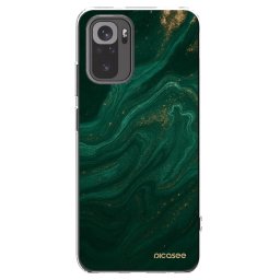 Átlátszó szilikon tok az alábbi mobiltelefonokra Xiaomi Redmi Note 10 - Green