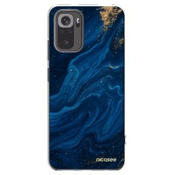 Átlátszó szilikon tok az alábbi mobiltelefonokra Xiaomi Redmi Note 10 - Blue