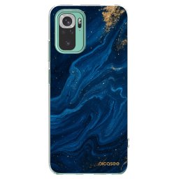 Átlátszó szilikon tok az alábbi mobiltelefonokra Xiaomi Redmi Note 10 Pro - Blue