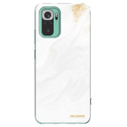 Átlátszó szilikon tok az alábbi mobiltelefonokra Xiaomi Redmi Note 10 Pro - White