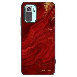 Fekete szilikon tok az alábbi mobiltelefonokra Xiaomi Redmi Note 10 Pro - Red