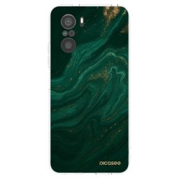 Átlátszó szilikon tok az alábbi mobiltelefonokra Xiaomi Poco F3 - Green