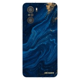 Átlátszó szilikon tok az alábbi mobiltelefonokra Xiaomi Poco F3 - Blue