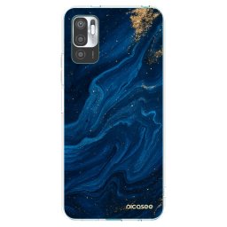 Átlátszó szilikon tok az alábbi mobiltelefonokra Xiaomi Redmi Note 10 5G - Blue