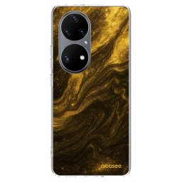Átlátszó szilikon tok az alábbi mobiltelefonokra Huawei P50 - Black