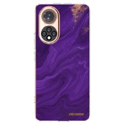 Átlátszó szilikon tok az alábbi mobiltelefonokra Huawei Nova 9 - Purple