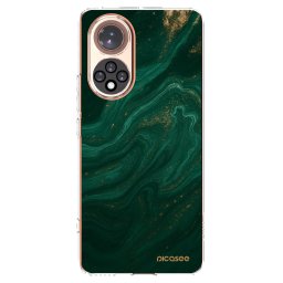 Átlátszó szilikon tok az alábbi mobiltelefonokra Huawei Nova 9 - Green