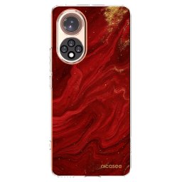 Átlátszó szilikon tok az alábbi mobiltelefonokra Huawei Nova 9 - Red