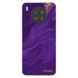 Átlátszó szilikon tok az alábbi mobiltelefonokra Huawei Nova 8i - Purple