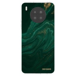 Átlátszó szilikon tok az alábbi mobiltelefonokra Huawei Nova 8i - Green