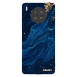 Átlátszó szilikon tok az alábbi mobiltelefonokra Huawei Nova 8i - Blue