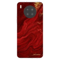 Átlátszó szilikon tok az alábbi mobiltelefonokra Huawei Nova 8i - Red