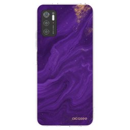 Átlátszó szilikon tok az alábbi mobiltelefonokra Xiaomi Poco M3 Pro 5G - Purple
