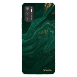 Átlátszó szilikon tok az alábbi mobiltelefonokra Xiaomi Poco M3 Pro 5G - Green