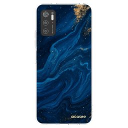 Átlátszó szilikon tok az alábbi mobiltelefonokra Xiaomi Poco M3 Pro 5G - Blue