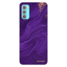 Átlátszó szilikon tok az alábbi mobiltelefonokra Motorola Moto G60 - Purple