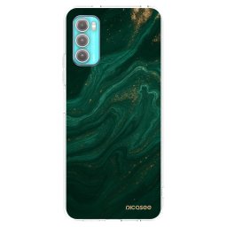 Átlátszó szilikon tok az alábbi mobiltelefonokra Motorola Moto G60 - Green