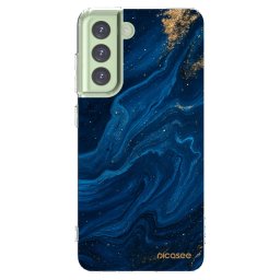 Átlátszó szilikon tok az alábbi mobiltelefonokra Samsung Galaxy S21 FE 5G - Blue