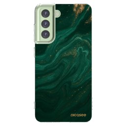 Átlátszó szilikon tok az alábbi mobiltelefonokra Samsung Galaxy S21 FE 5G - Green