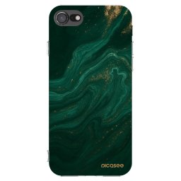 Átlátszó szilikon tok az alábbi mobiltelefonokra Apple iPhone SE 2022 - Green