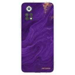 Átlátszó szilikon tok az alábbi mobiltelefonokra Xiaomi Poco X4 Pro 5G - Purple