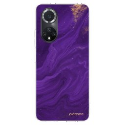 Átlátszó szilikon tok az alábbi mobiltelefonokra Huawei Nova 9 SE - Purple