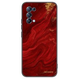 Fekete szilikon tok az alábbi mobiltelefonokra OPPO Reno 5 5G - Red