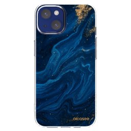 Átlátszó szilikon tok az alábbi mobiltelefonokra Apple iPhone 14 - Blue