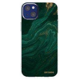 Átlátszó szilikon tok az alábbi mobiltelefonokra Apple iPhone 14 Plus - Green