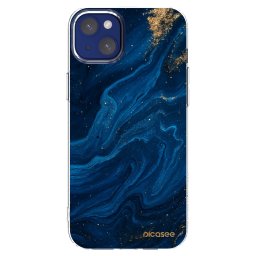 Átlátszó szilikon tok az alábbi mobiltelefonokra Apple iPhone 14 Plus - Blue