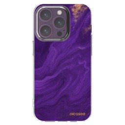 Átlátszó szilikon tok az alábbi mobiltelefonokra Apple iPhone 14 Pro - Purple