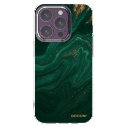Átlátszó szilikon tok az alábbi mobiltelefonokra Apple iPhone 14 Pro - Green