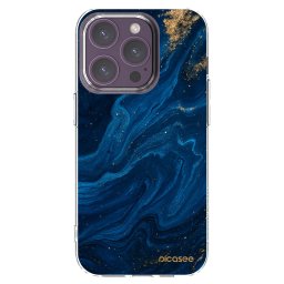 Átlátszó szilikon tok az alábbi mobiltelefonokra Apple iPhone 14 Pro - Blue
