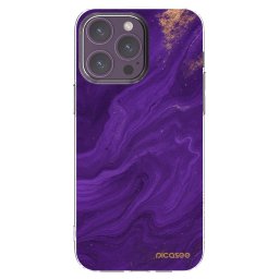Átlátszó szilikon tok az alábbi mobiltelefonokra Apple iPhone 14 Pro Max - Purple