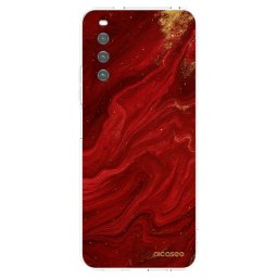 Átlátszó szilikon tok az alábbi mobiltelefonokra Sony Xperia 10 IV 5G - Red