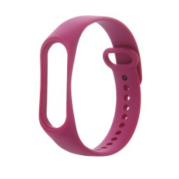 Szilikon szíj Xiaomi Mi Band 5/6 málnapiros