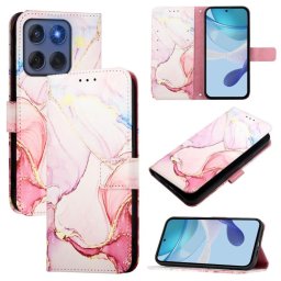 ART MARBLE Pénztárca tok Motorola Edge 60 / Edge 60 Fusion ROSE GOLD