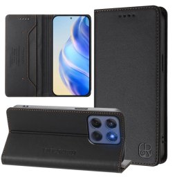 RINA Flip tok Motorola Edge 60 / Edge 60 Fusion fekete színben