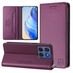 RINA Felhajtható tok Motorola Edge 60 / Edge 60 Fusion készülékhez, sötétlila