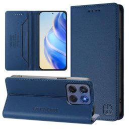 RINA Felhajtható tok Motorola Edge 60 / Edge 60 Fusion készülékhez, sötétkék